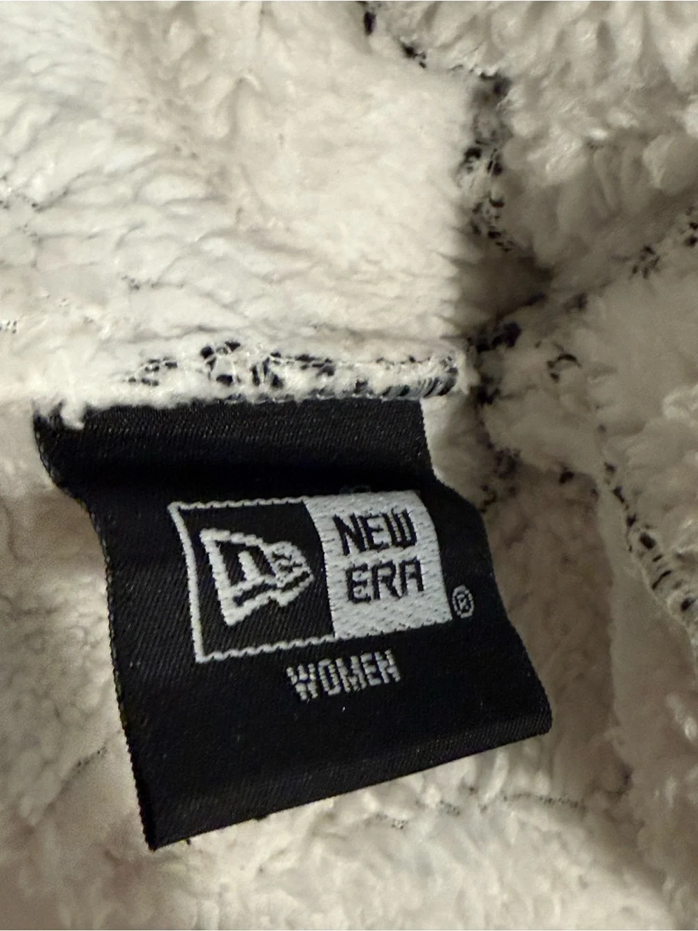 New Era Black & White Pom Pom Knit Beanie with Notre Dame Logo